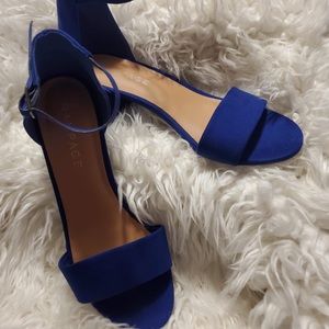 Blue 2 inch Rampage Heels